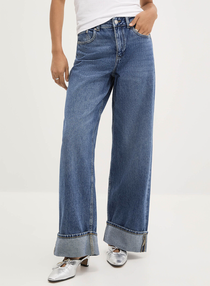 Jean large Tokyo avec ourlet retroussé - JJXX - 12280183 - JJXX