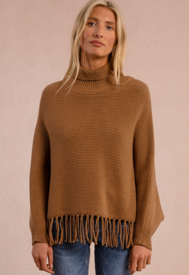 Poncho à franges – MOLLY BRACKEN