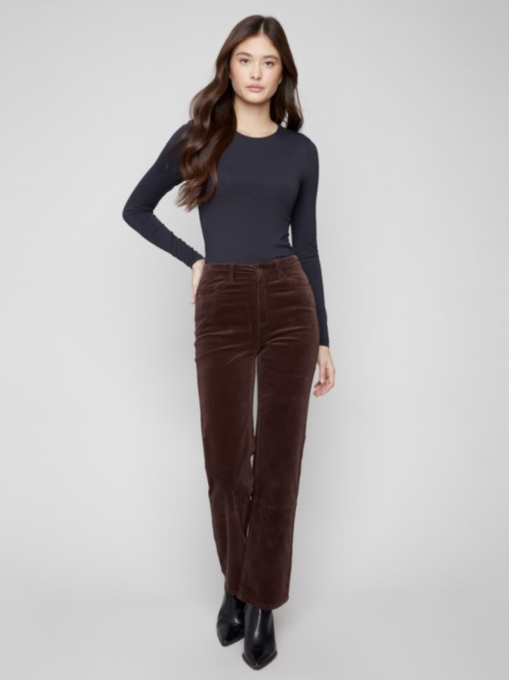 Pantalon coupe régulière en corduroy - CHARLIE B 