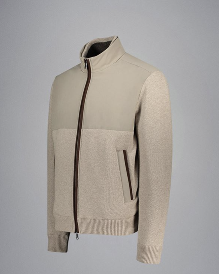 Veste hybride en suède - PAUL & SHARK