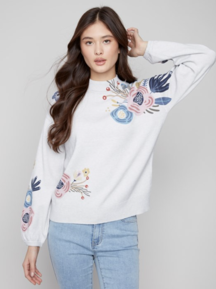 Chandail cozy fleurie - CHARLIE B 