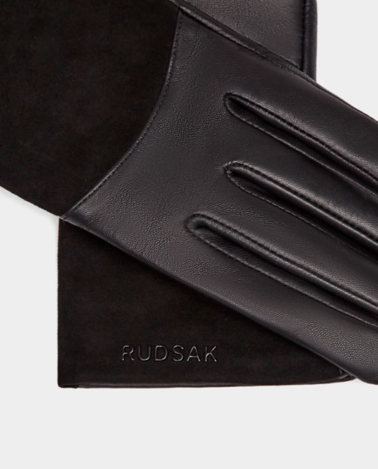 Gants en cuir véritable et suède Helena – RUDSAK
