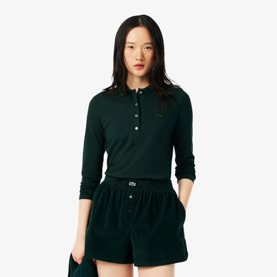 Polo slim fit manches longues - LACOSTE