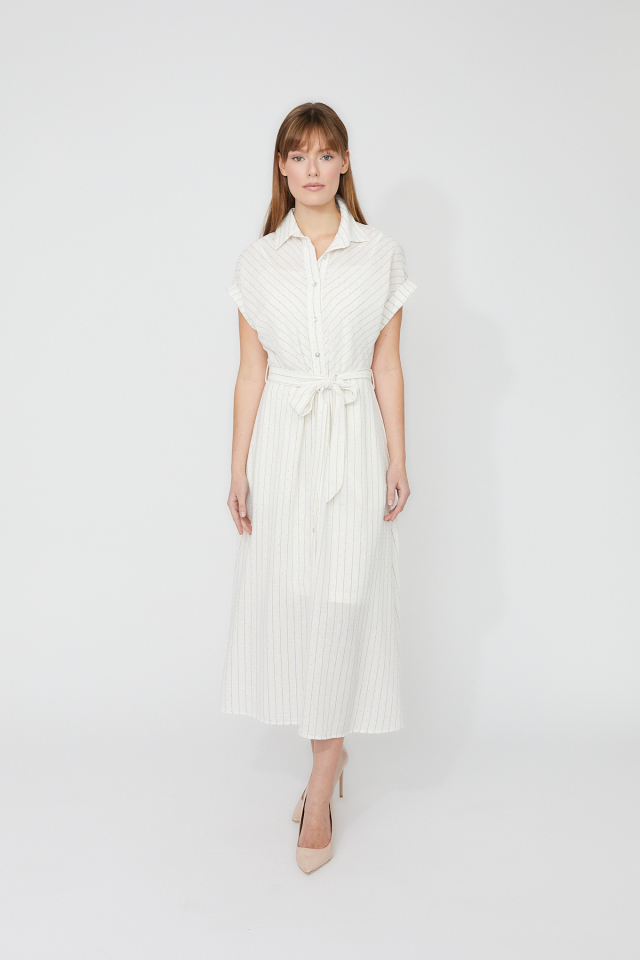 Robe chemise rayée élégante – FRANK LYMAN