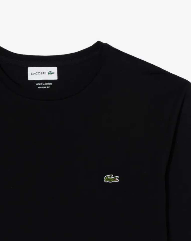  T-shirt col rond à manches longues - LACOSTE