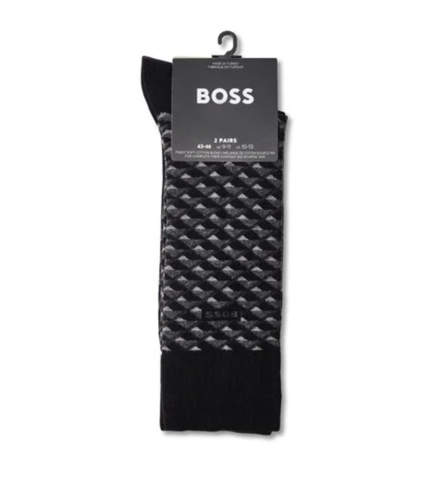 Duo de chaussettes Minipattern - HUGO BOSS - 50559546 - Hugo Boss