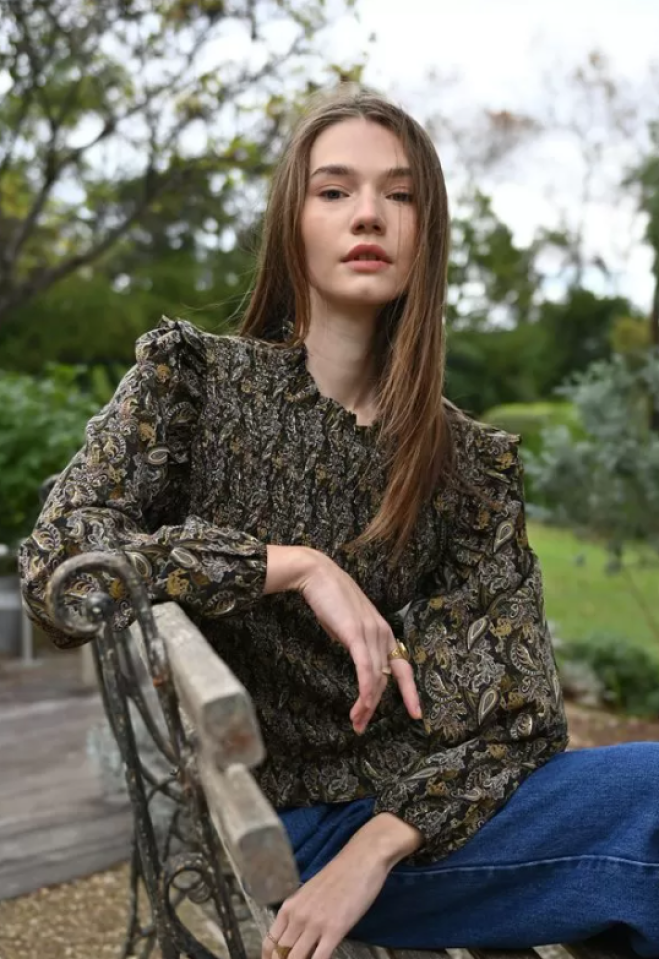 Blouse froncée - MOLLY BRACKEN - LA1761DN - Molly Bracken