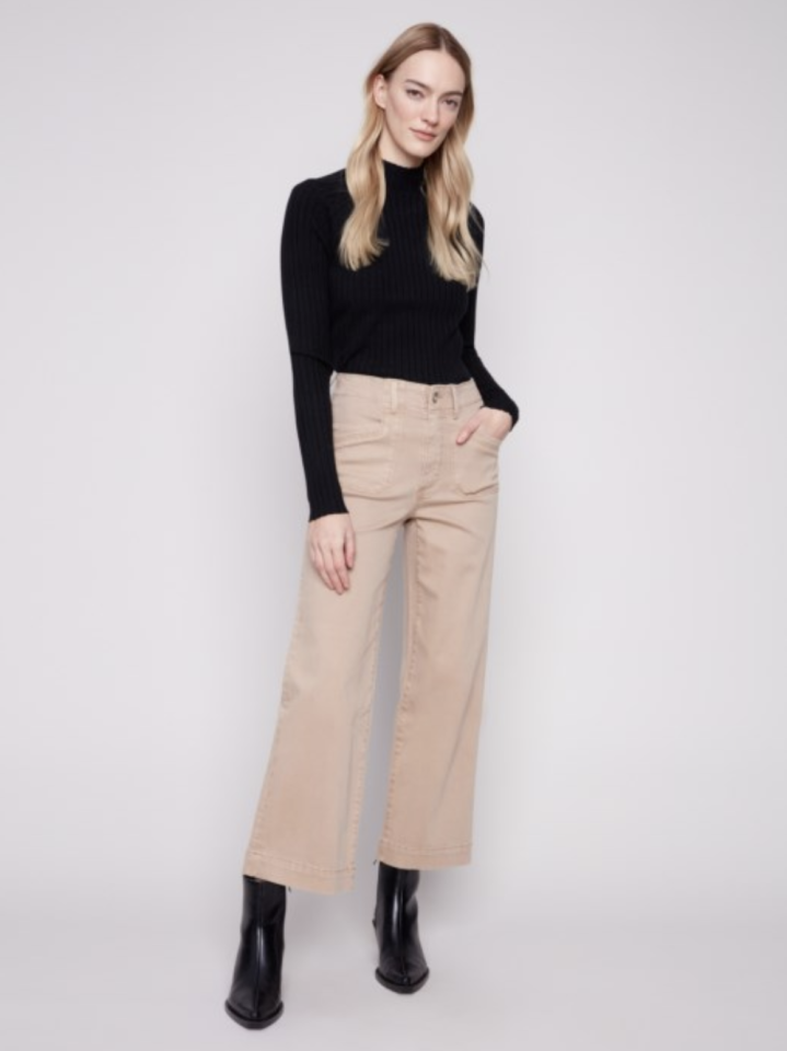 Pantalon court jambe large - CHARLIE B 