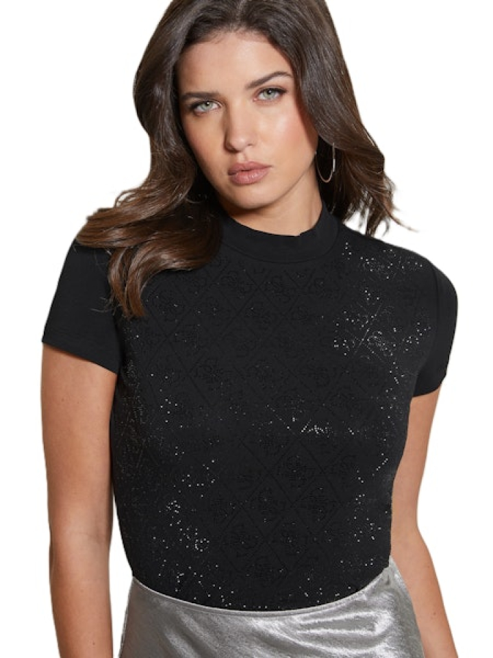 T-shirt col montant 4G – GUESS