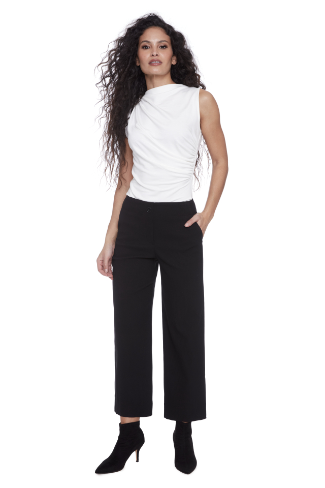 Pantalon large à enfiler en tissu piqué gaufré - I LOVE TYLER MADISON - 526030 - I LOVE TYLER MADISON