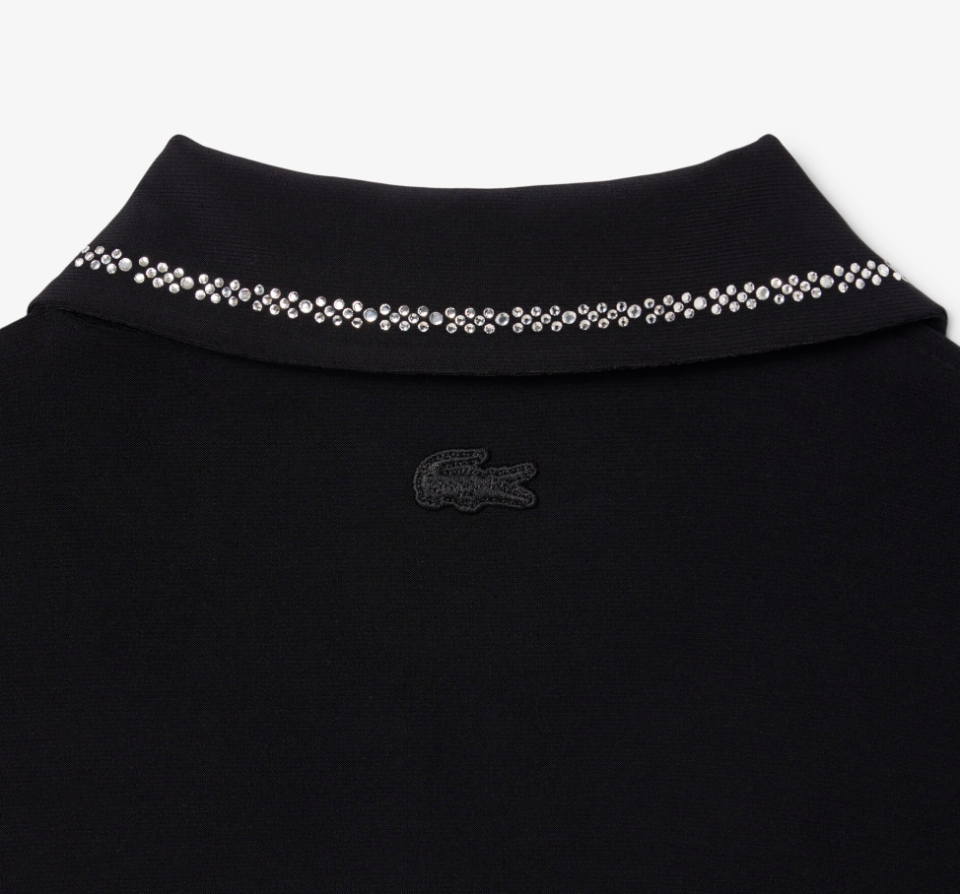 Robe polo élégante à strass - LACOSTE