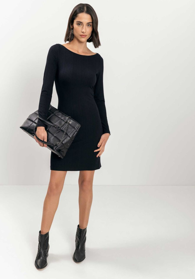 Robe courte côtelée - LEZALEZ - 7209E - lezalez