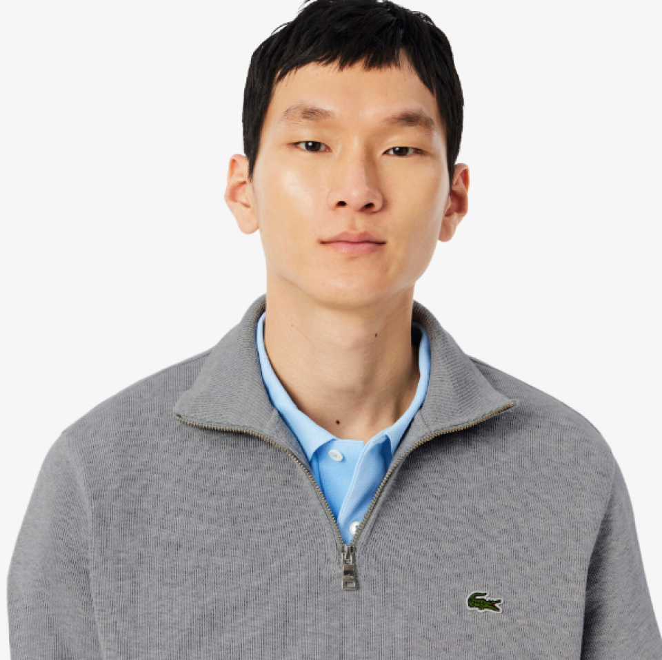 Sweatshirt demi-fermeture zippée – LACOSTE