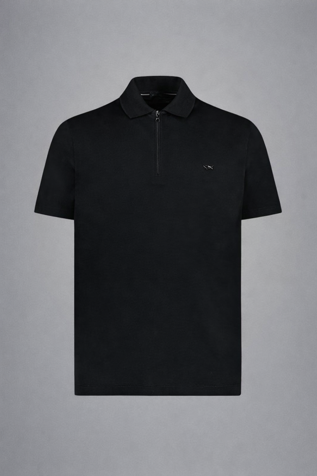 Polo zip en jersey double mercerisé – PAUL & SHARK