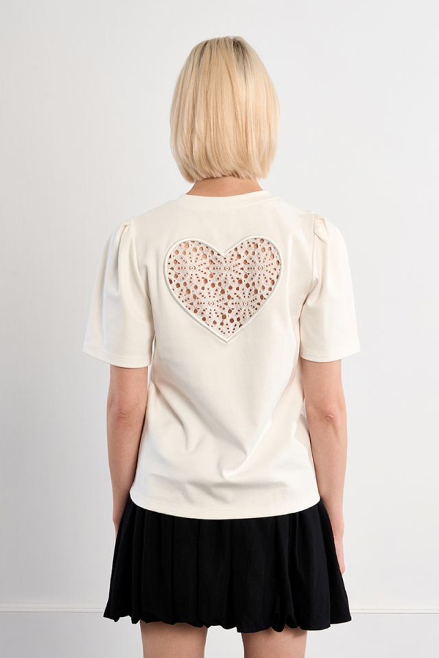 T-shirt broderie au dos - MOLLY BRACKEN