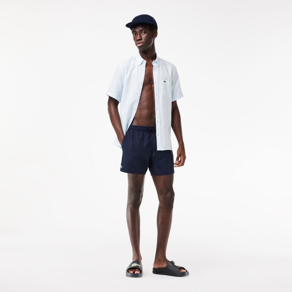 Short de bain uni à séchage rapide - LACOSTE