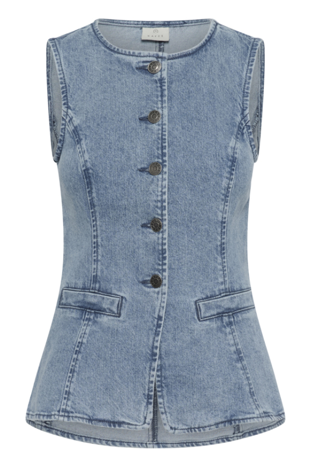 Veste sans manches en denim Vallis – KAFFE