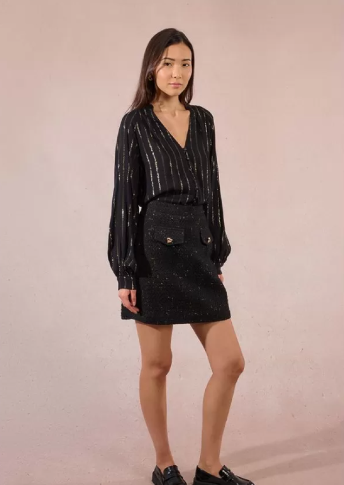 Mini-jupe en tweed - MOLLY BRACKEN