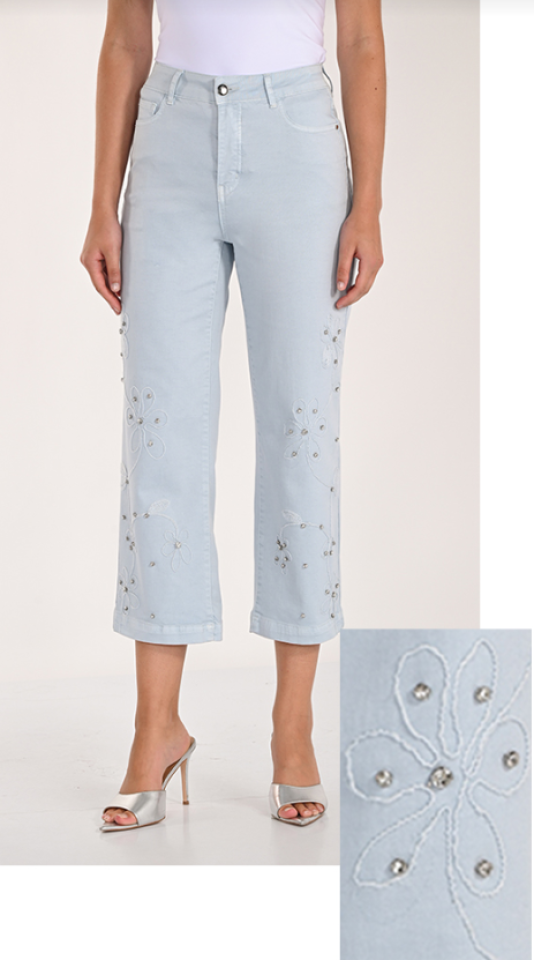 Pantalon tissé motif élégant – FRANK LYMAN - 261613 - Frank Lyman