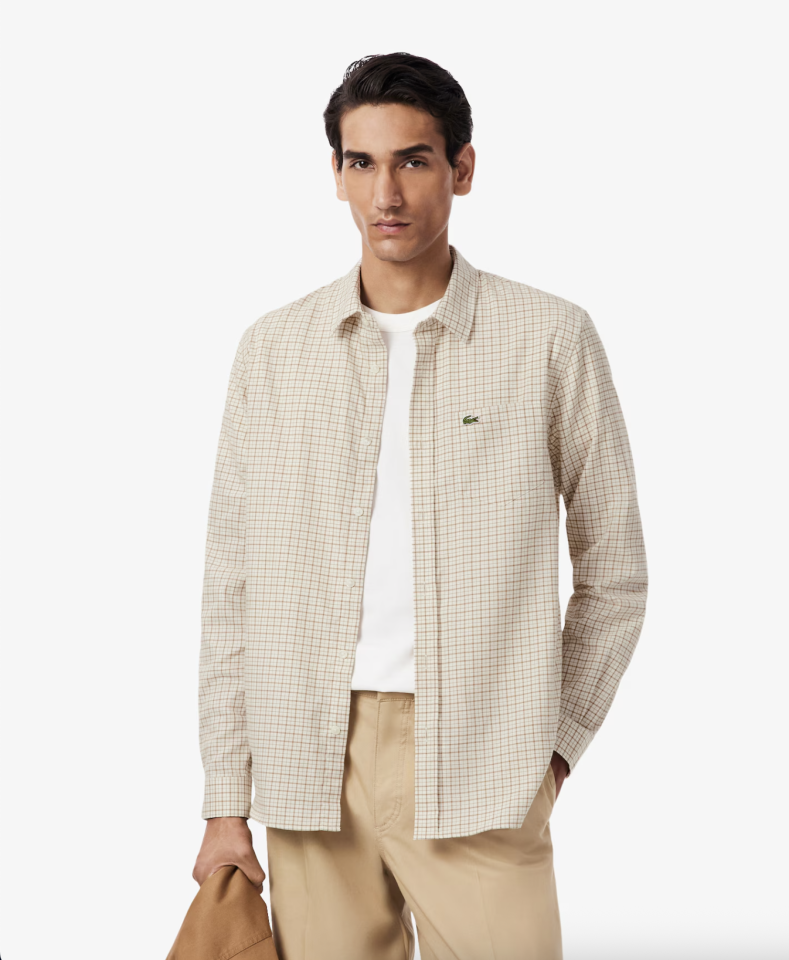Chemise à carreaux coupe régulière - LACOSTE - CH5093 - LACOSTE