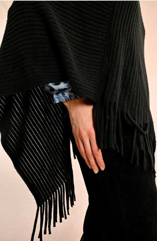 Poncho triangle à franges - MOLLY BRACKEN