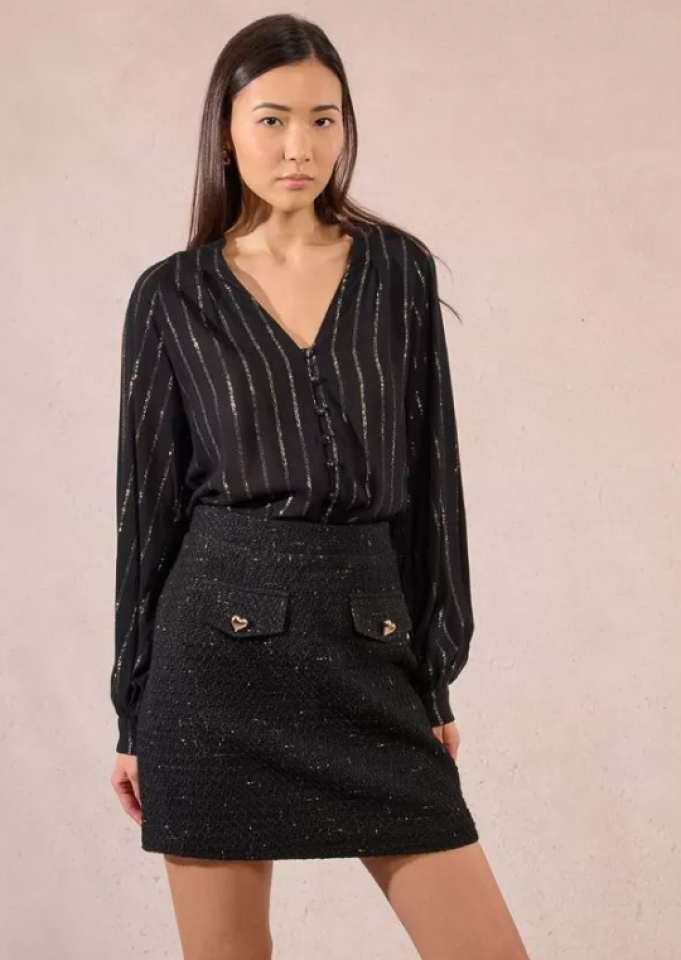 Mini-jupe en tweed - MOLLY BRACKEN