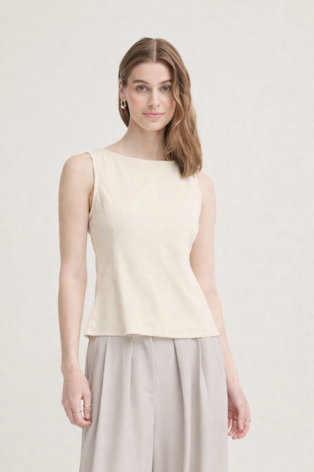 Haut Kate en denim essentiel – ICHI - 20125796 - ICHI