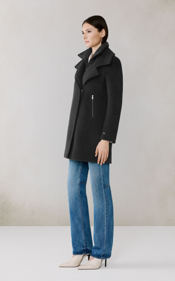  Manteau ABBI en laine avec plastron - SOIA & KIO