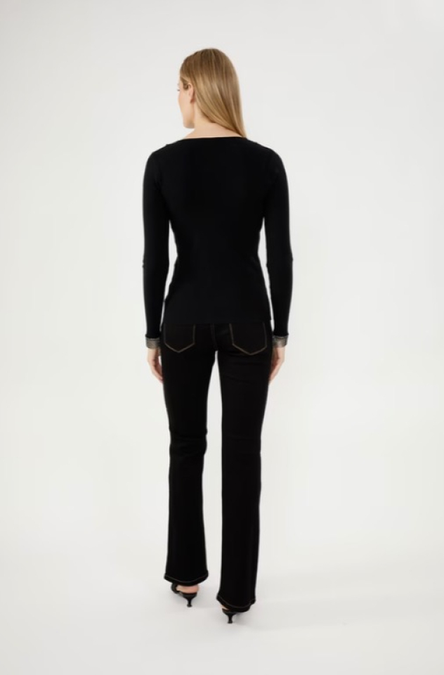 Chandail chic avec col en v - FRANK LYMAN 