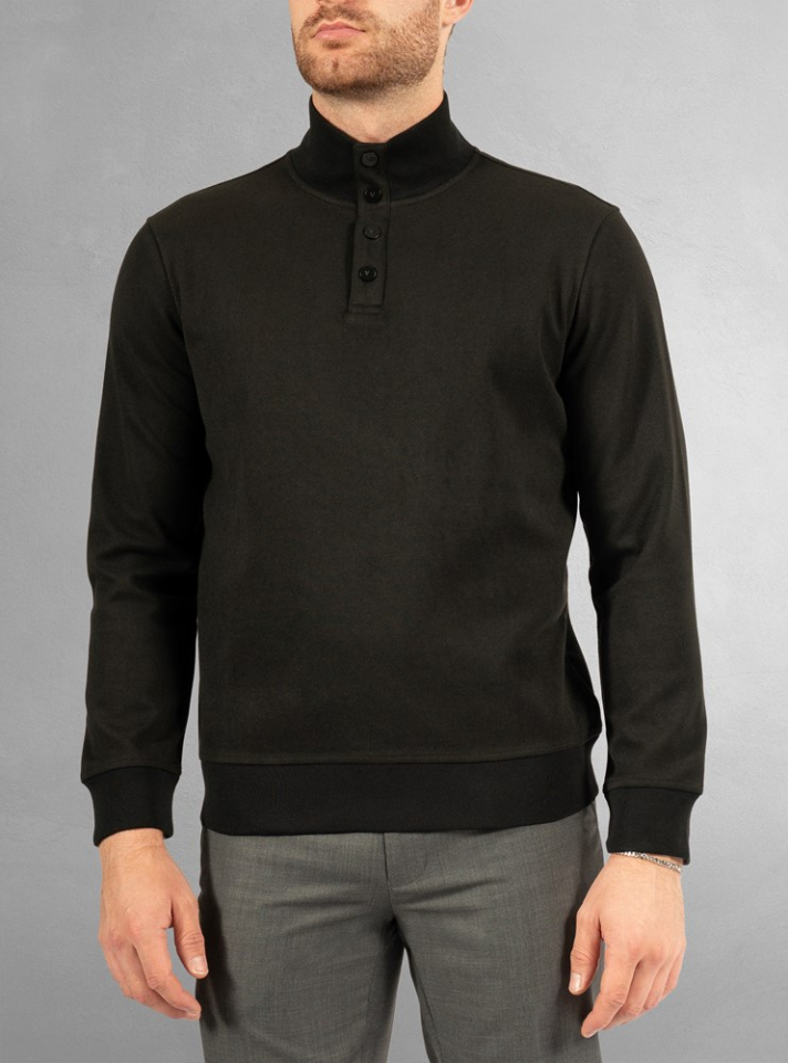 Pull col montant demi-zip - VINCENT D'AMÉRIQUE - 236116 - Vincent d'Amérique