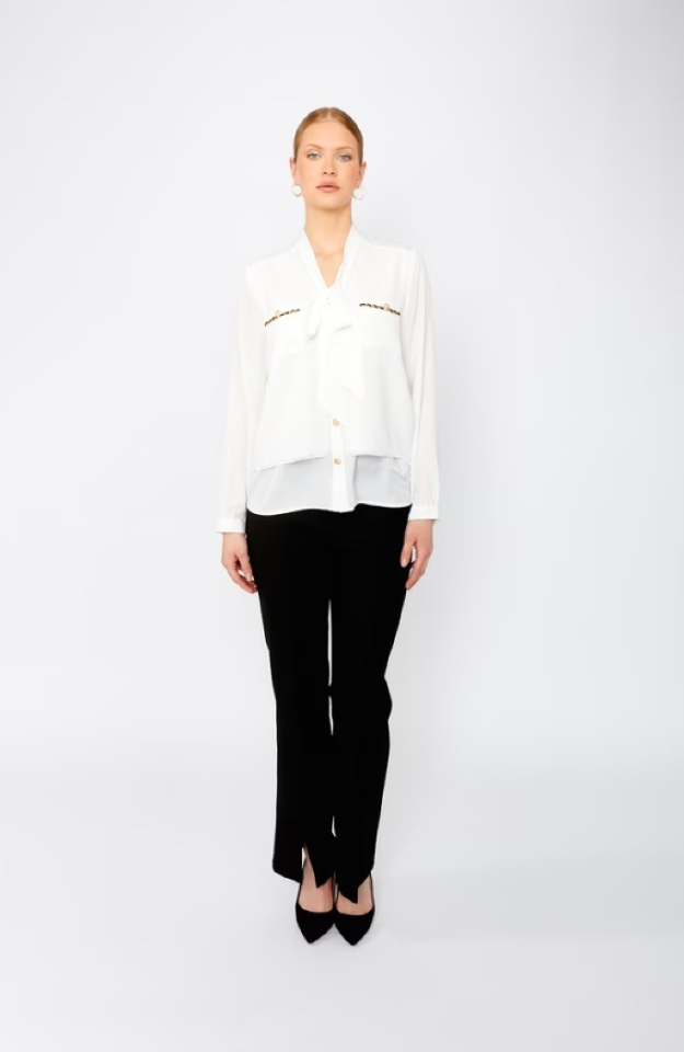 Blouse élégantes à manches longues - FRANK LYMAN 