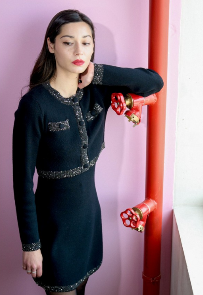 Veste courte décorée de strass - MOLLY BRACKEN - ELF994 - Molly Bracken