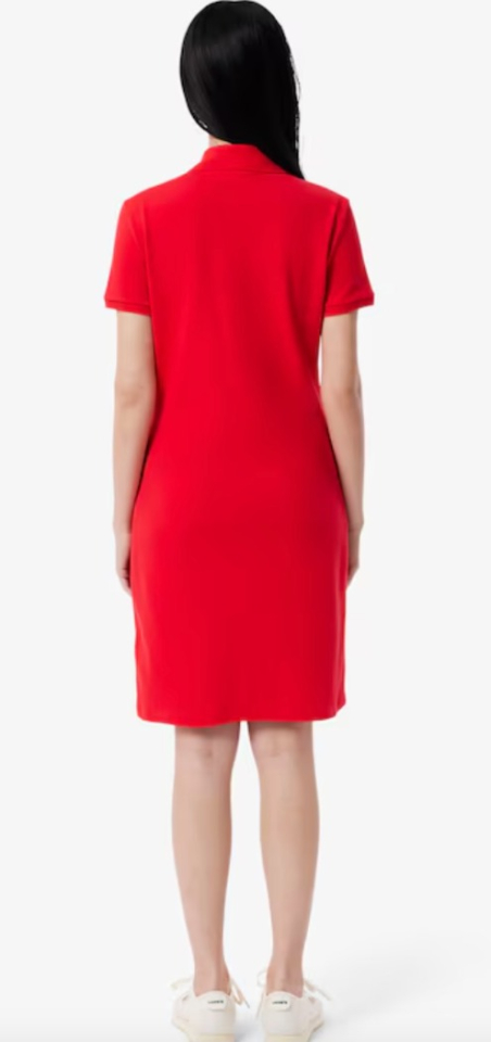 Robe polo en piqué de coton stretch - LACOSTE 
