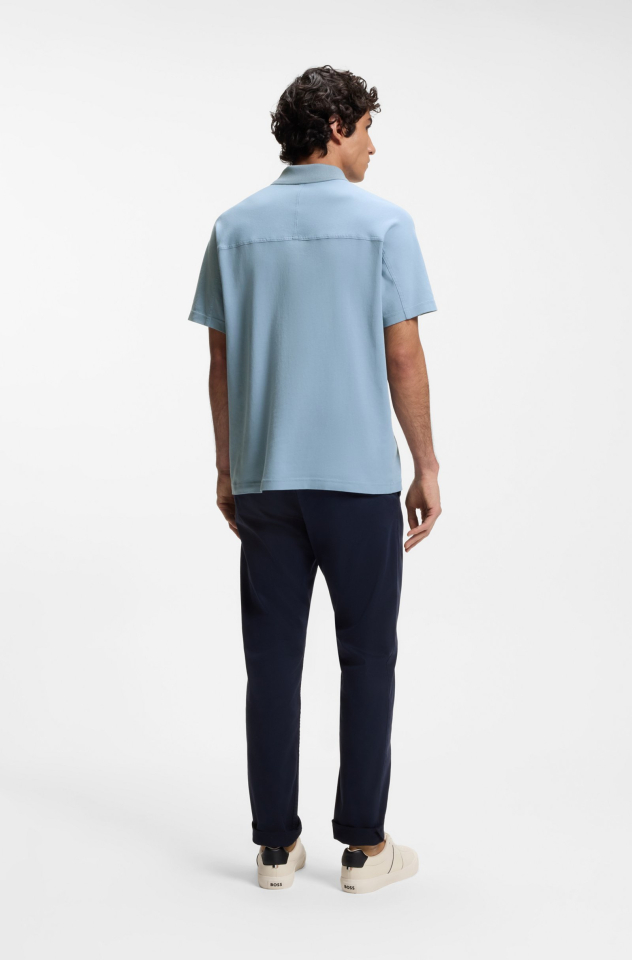 Polo coton interlock imprimé logo – HUGO BOSS