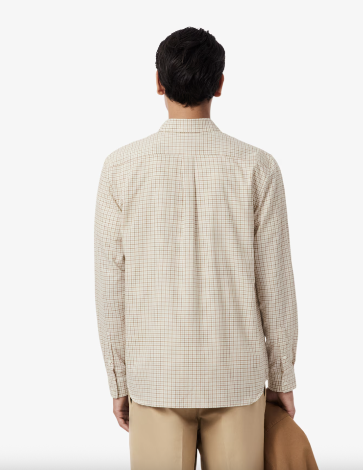Chemise à carreaux coupe régulière - LACOSTE