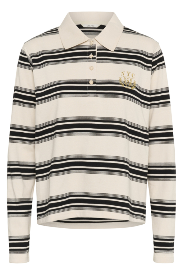 Sweatshirt style polo Carmell – CREAM