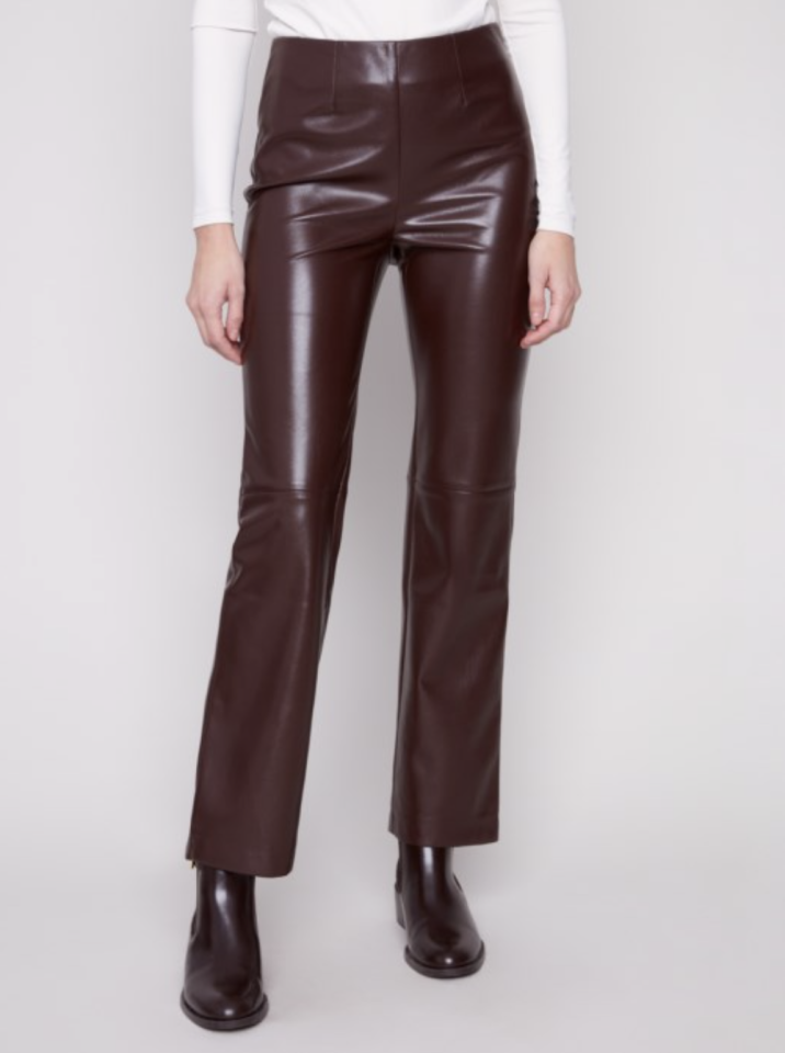 Pantalon à enfiler en similicuir - CHARLIE B - C5685 - Charlie B