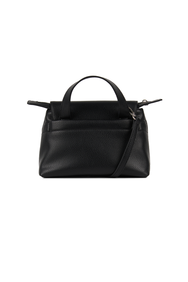 Sac à main 2-en-1 Ginny cuir végan noir – LAMBERT