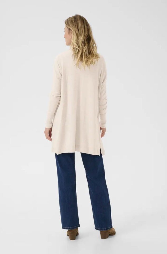 Cardigan long Dela - CREAM