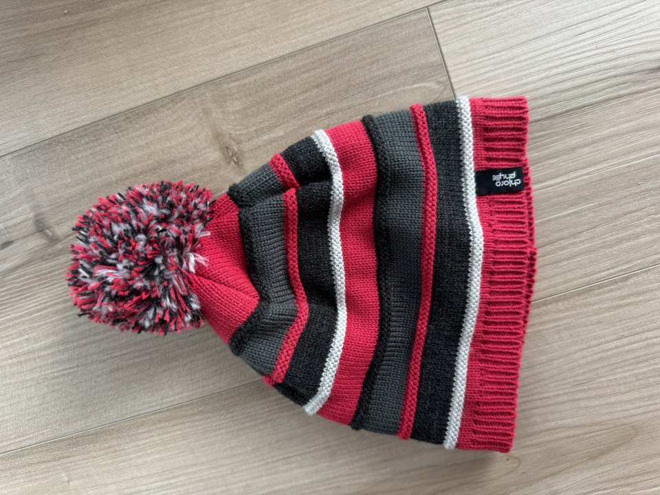 Tuque Dahlia pour enfant rose et grise - CHLOROPHYLLE - - Chlorophylle