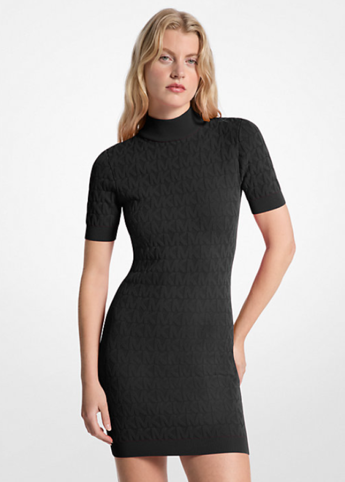 Robe à col montant en jacquard - MICHAEL KORS - MF58393JWV - Michael Kors