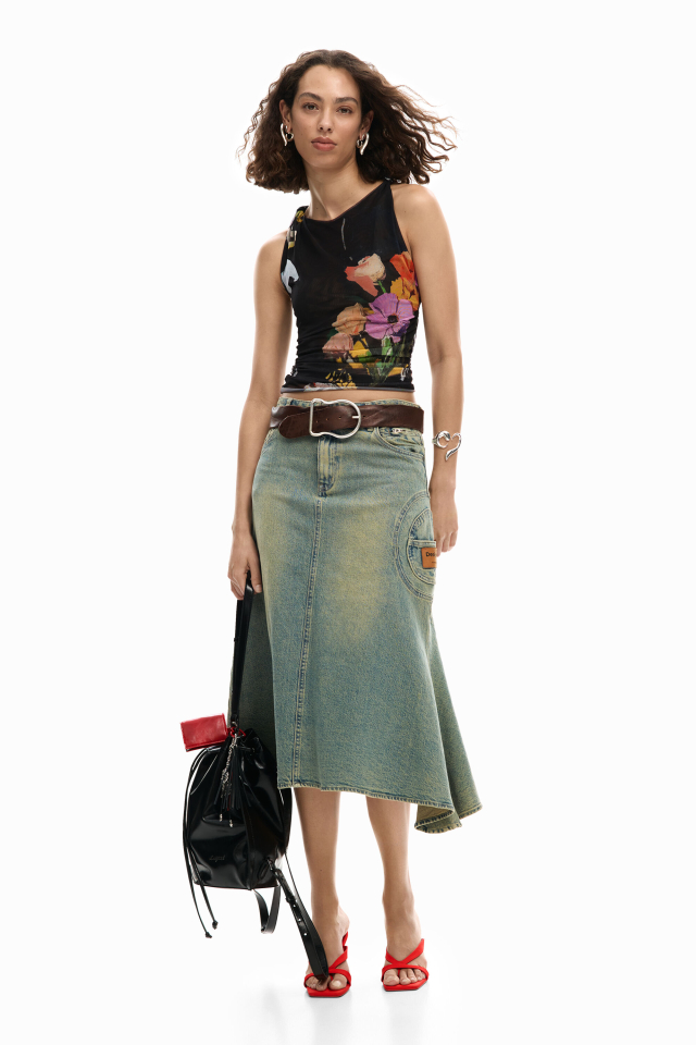 T-shirt Tulle Floral – DESIGUAL