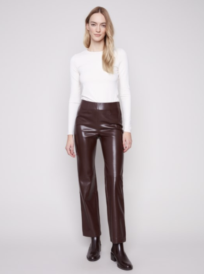 Pantalon à enfiler en similicuir - CHARLIE B