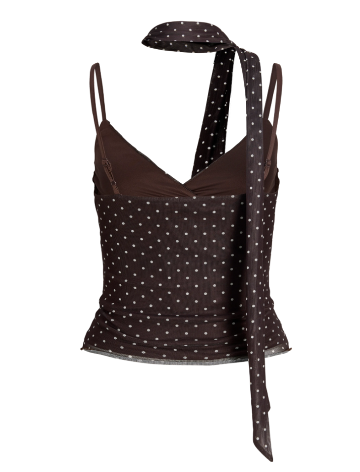 Haut Elvira en mesh sans manches avec foulard – JJXX