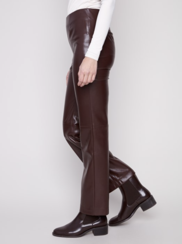 Pantalon à enfiler en similicuir - CHARLIE B