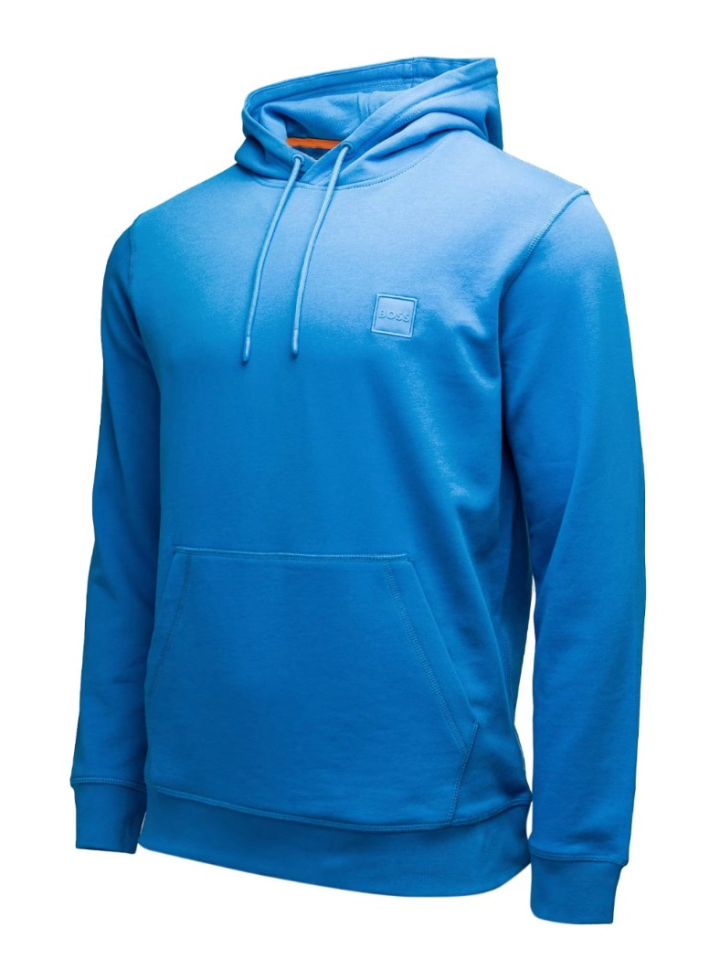 Sweat à capuche en molleton de coton avec logo - HUGO BOSS