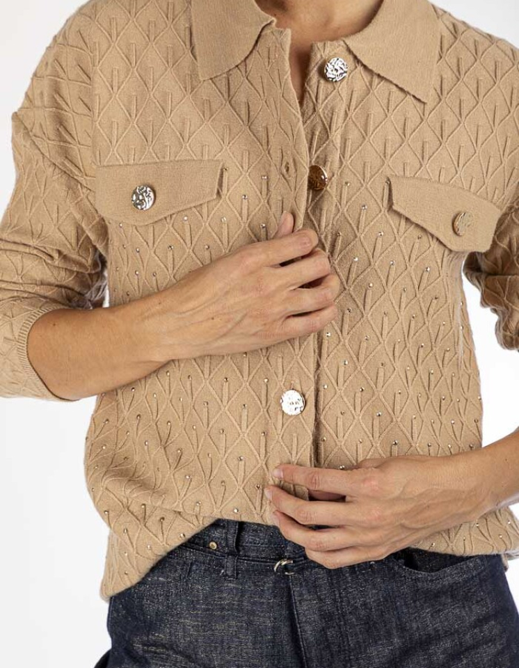 Cardigan texturé - LEO & UGO 