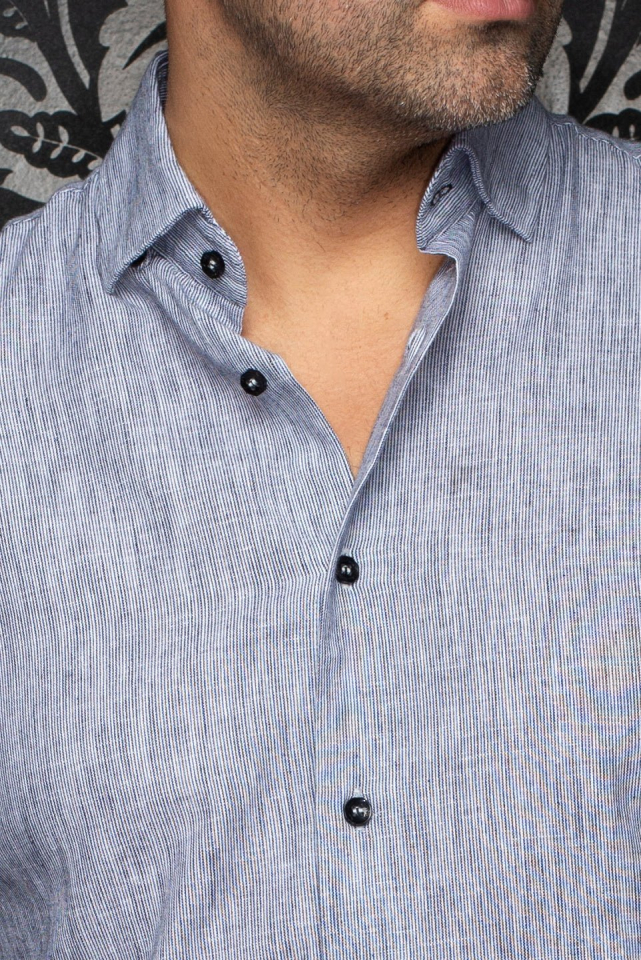 Chemise en lin Gere – AU NOIR