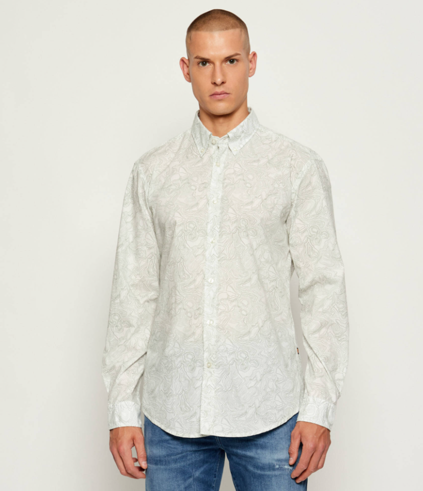 Chemise Rickert à motif - HUGO BOSS - 50548975 - Hugo Boss