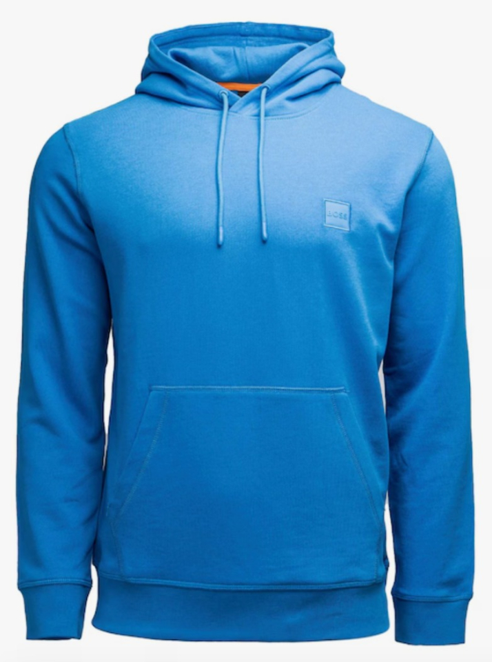 Sweat à capuche en molleton de coton avec logo - HUGO BOSS